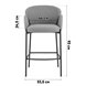 Стул барный|Stool Group|Melia серый Стул барный|Stool Group|Melia серый
