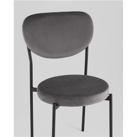 Стулья|Stool Group|Барбара велюр серый
