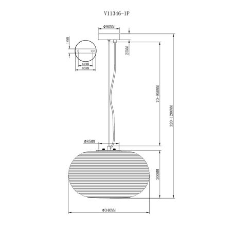 Светильник подвесной|Moderli|Moderli V11346-1P Arden