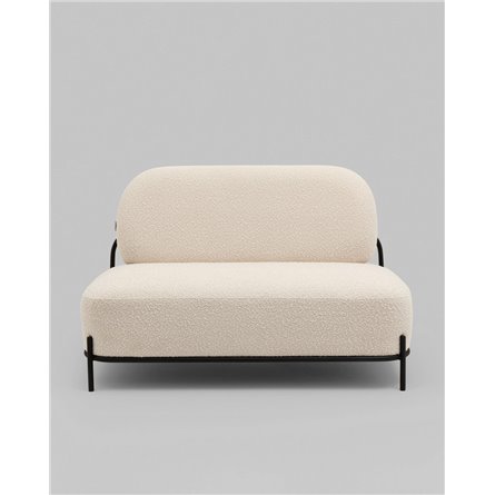 Прямой диван|Stool Group|Стоун new ткань букле молочный