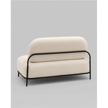 Прямой диван|Stool Group|Стоун new ткань букле молочный