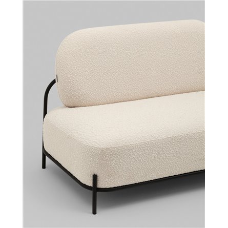 Прямой диван|Stool Group|Стоун new ткань букле молочный