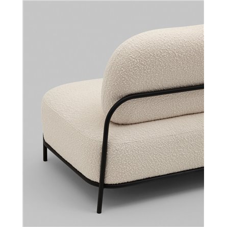 Прямой диван|Stool Group|Стоун new ткань букле молочный