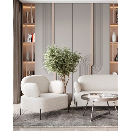 Кресло|Stool Group|Кэнди ткань букле белый