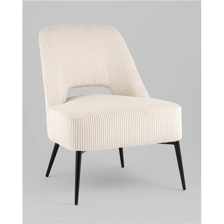 Кресло|Stool Group|Бостон велюр рельефный молочный