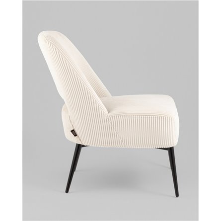 Кресло|Stool Group|Бостон велюр рельефный молочный