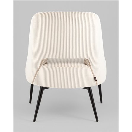 Кресло|Stool Group|Бостон велюр рельефный молочный