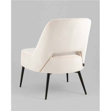 Кресло|Stool Group|Бостон велюр рельефный молочный