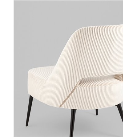 Кресло|Stool Group|Бостон велюр рельефный молочный