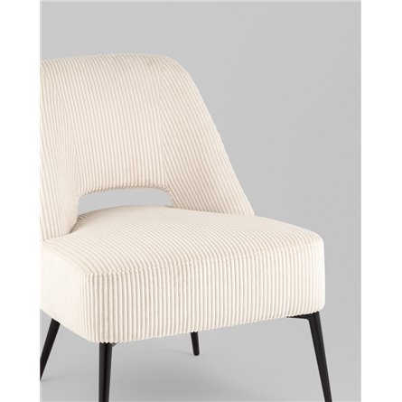 Кресло|Stool Group|Бостон велюр рельефный молочный