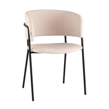 Кресло Нэлли New буклированный велюр бежевый