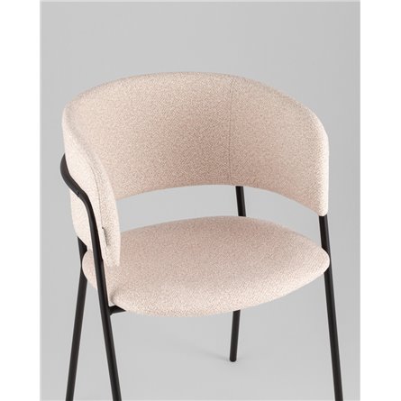 Кресло|Stool Group|Нэлли New буклированный велюр бежевый