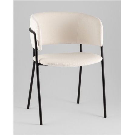 Кресло|Stool Group|Нэлли New буклированный велюр белый