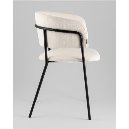 Кресло|Stool Group|Нэлли New буклированный велюр белый