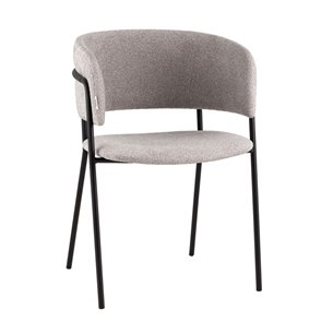 Кресло Нэлли New буклированный велюр серый