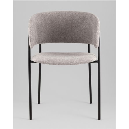 Кресло|Stool Group|Нэлли New буклированный велюр серый