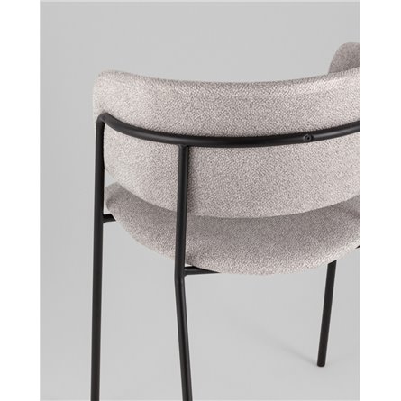 Кресло|Stool Group|Нэлли New буклированный велюр серый