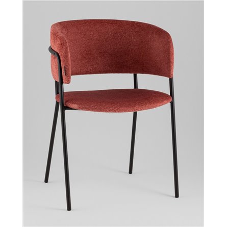 Кресло|Stool Group|Нэлли New буклированный велюр терракотовый