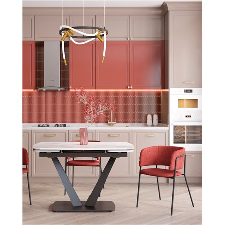 Кресло|Stool Group|Нэлли New буклированный велюр терракотовый