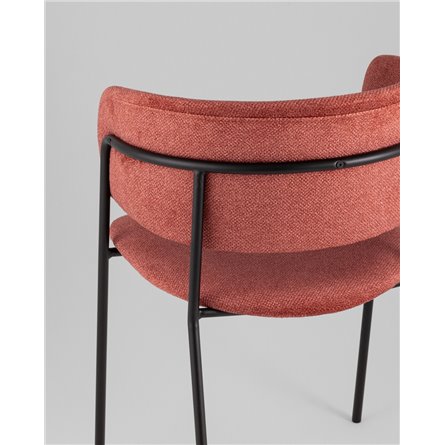 Кресло|Stool Group|Нэлли New буклированный велюр терракотовый