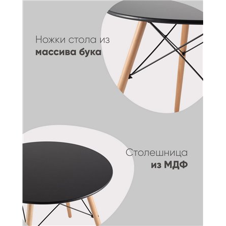 Стол|Stool Group|EAMES DSW NEW D80 черный
