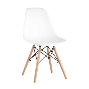 Стул Eames Style DSW белый (разборный каркас)