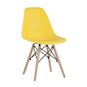 Стул Eames Style DSW желтый (разборный каркас)