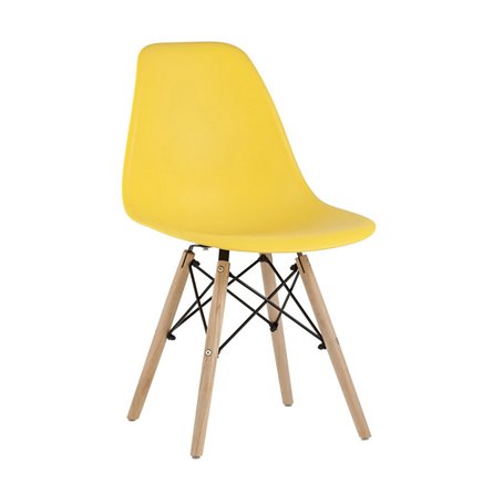 Стул Eames Style DSW желтый (разборный каркас)
