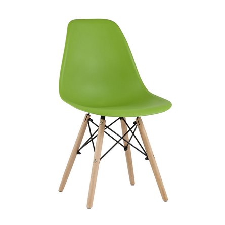 Стул Eames Style DSW зеленый (разборный каркас)