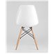 Комплект из четырех стульев|Stool Group|Eames Style DSW белый пластик, стальной каркас, натуральный массив бука Комплект из четырех стульев|Stool Group|Eames Style DSW белый пластик, стальной каркас, натуральный массив бука