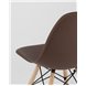 Комплект из четырех стульев|Stool Group|Eames Style DSW коричневый пластик, стальной каркас, натуральный массив бука Комплект из четырех стульев|Stool Group|Eames Style DSW коричневый пластик, стальной каркас, натуральный массив бука
