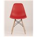 Комплект из четырех стульев|Stool Group|Eames Style DSW красный пластик, стальной каркас, натуральный массив бука Комплект из четырех стульев|Stool Group|Eames Style DSW красный пластик, стальной каркас, натуральный массив бука