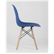 Комплект из четырех стульев|Stool Group|Eames Style DSW синий пластик, стальной каркас, натуральный массив бука Комплект из четырех стульев|Stool Group|Eames Style DSW синий пластик, стальной каркас, натуральный массив бука