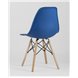 Комплект из четырех стульев|Stool Group|Eames Style DSW синий пластик, стальной каркас, натуральный массив бука Комплект из четырех стульев|Stool Group|Eames Style DSW синий пластик, стальной каркас, натуральный массив бука
