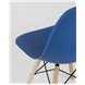 Комплект из четырех стульев|Stool Group|Eames Style DSW синий пластик, стальной каркас, натуральный массив бука Комплект из четырех стульев|Stool Group|Eames Style DSW синий пластик, стальной каркас, натуральный массив бука