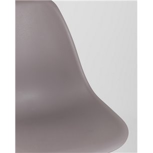 Комплект из четырех стульев|Stool Group|Eames Style DSW темно-бежевый пластик, стальной каркас, натуральный массив бука