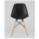 Комплект из четырех стульев|Stool Group|Eames Style DSW черный пластик, стальной каркас, натуральный массив бука Комплект из четырех стульев|Stool Group|Eames Style DSW черный пластик, стальной каркас, натуральный массив бука