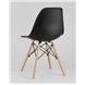 Комплект из четырех стульев|Stool Group|Eames Style DSW черный пластик, стальной каркас, натуральный массив бука Комплект из четырех стульев|Stool Group|Eames Style DSW черный пластик, стальной каркас, натуральный массив бука