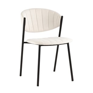 Стул Харпер ткань рогожка молочный