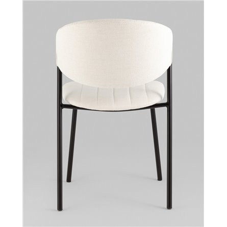 Стул|Stool Group|Харпер ткань рогожка молочный ножки металл черные