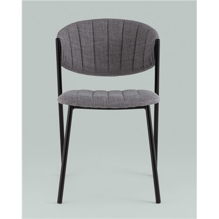 Стул|Stool Group|Харпер ткань рогожка серый ножки металл черные