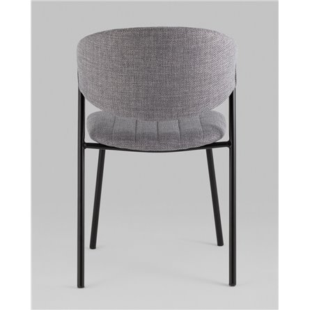 Стул|Stool Group|Харпер ткань рогожка серый ножки металл черные