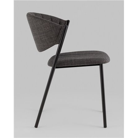 Стул|Stool Group|Харпер ткань рогожка тёмно-серый ножки металл черные