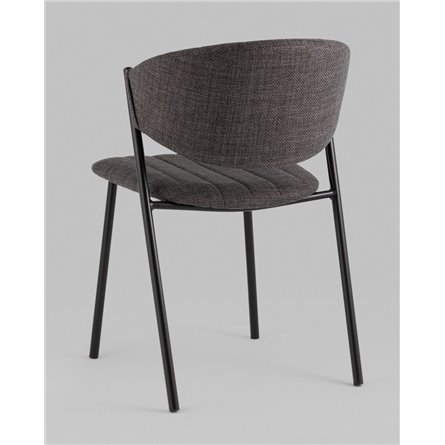 Стул|Stool Group|Харпер ткань рогожка тёмно-серый ножки металл черные