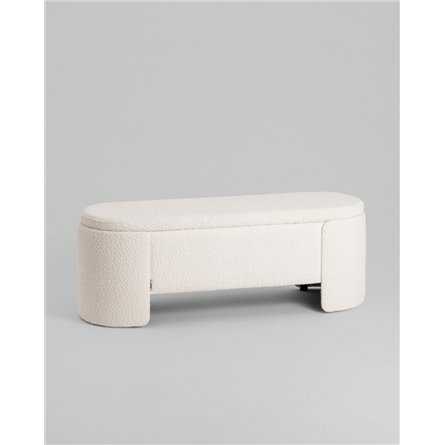 Банкетка|Stool Group|Taks с местом для хранения букле белый