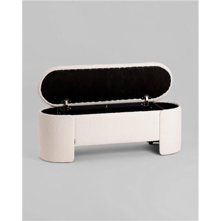 Банкетка|Stool Group|Taks с местом для хранения букле белый