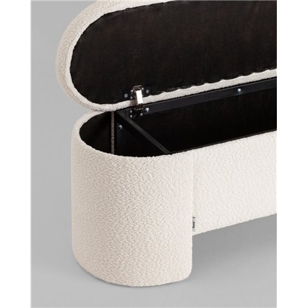 Банкетка|Stool Group|Taks с местом для хранения букле белый