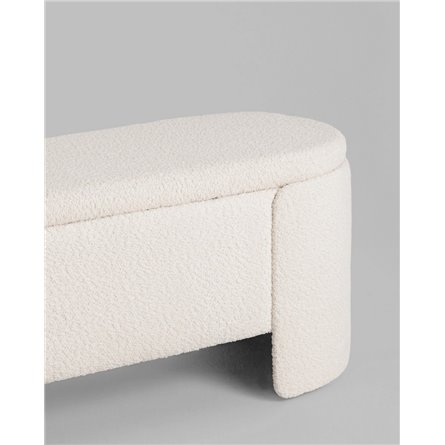 Банкетка|Stool Group|Taks с местом для хранения букле белый