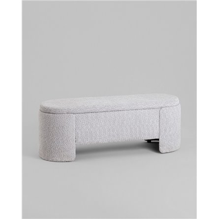 Банкетка|Stool Group|Taks с местом для хранения букле светло-серый