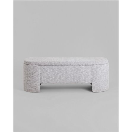 Банкетка|Stool Group|Taks с местом для хранения букле светло-серый